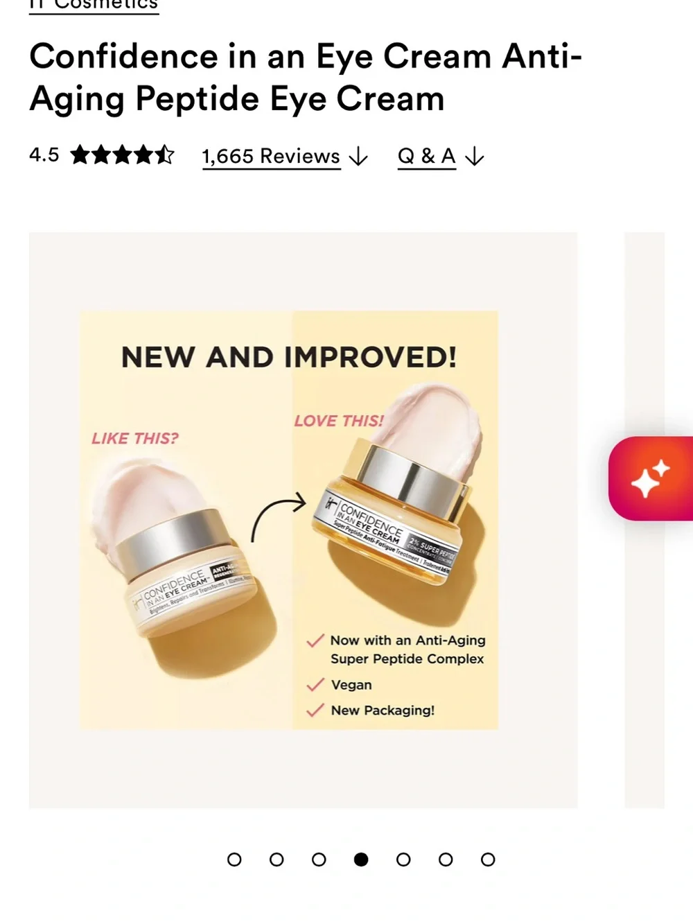 IT Cosmetics Confidence in an Eye Cream Anti-Aging Peptide Eye Cream - Cream